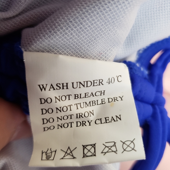 NWOT Women Onepice Blue Drawstrings Sides Swimsuit - Picture 11 of 11